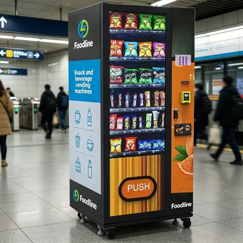Food Snacks Vending Machine - FLカスタマイズ冷蔵健康食品スナックドリンクコンボ自動販売機
