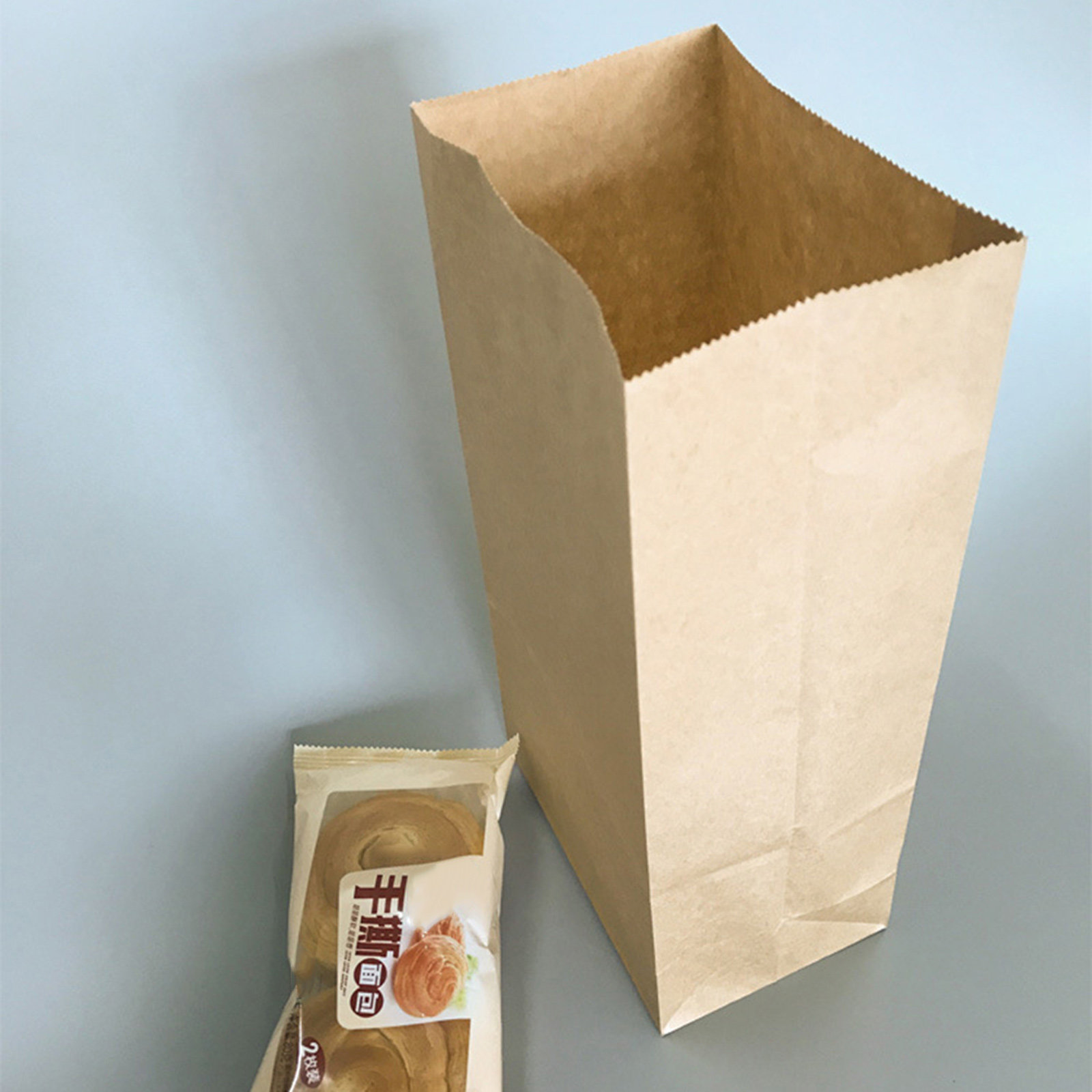 100枚入りクラフト紙食品グレード、上部が開口し底部が拡張可 - Food Snack のレビューと価格