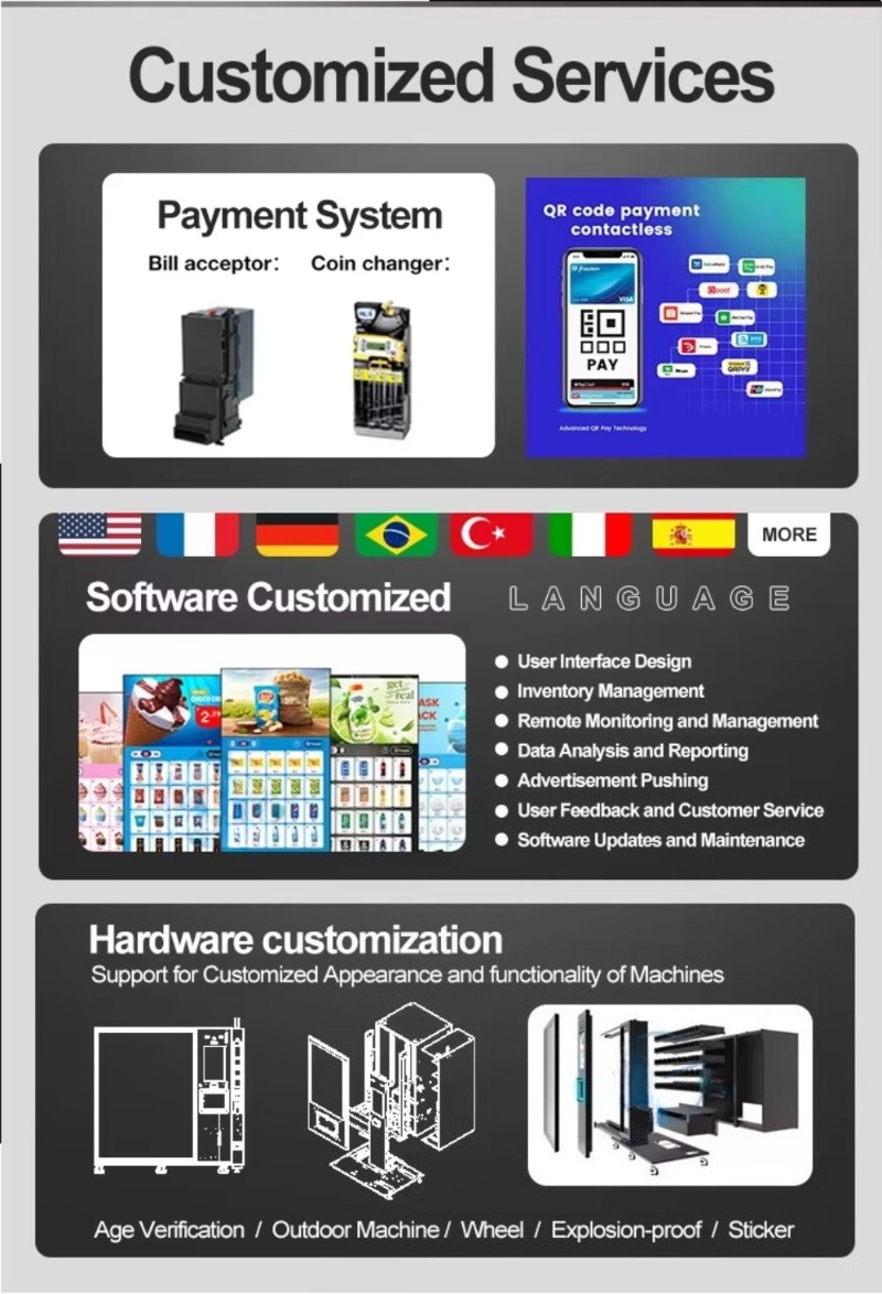 飲料自動販売機、業務用自動冷蔵ドリンクディスペンサー、スナッ - Food Snacks Vending Machine のレビューと価格