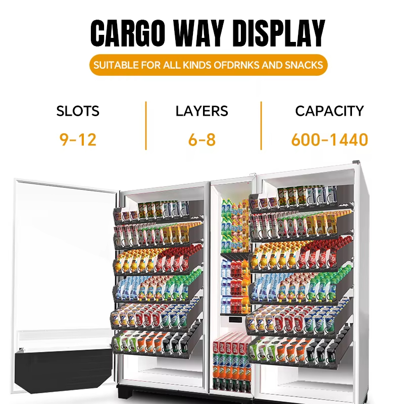 自動冷蔵飲料販売機スマート飲料スナック食品ディスペンサー商業 - Food Snacks Vending Machine のレビューと価格