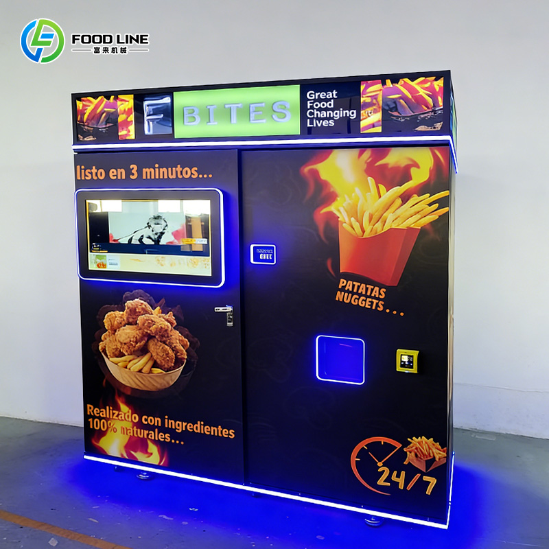 スナック自動販売機、自動加熱式フライドポテト自動販売機、ファ - Food Snacks Vending Machine のレビューと価格
