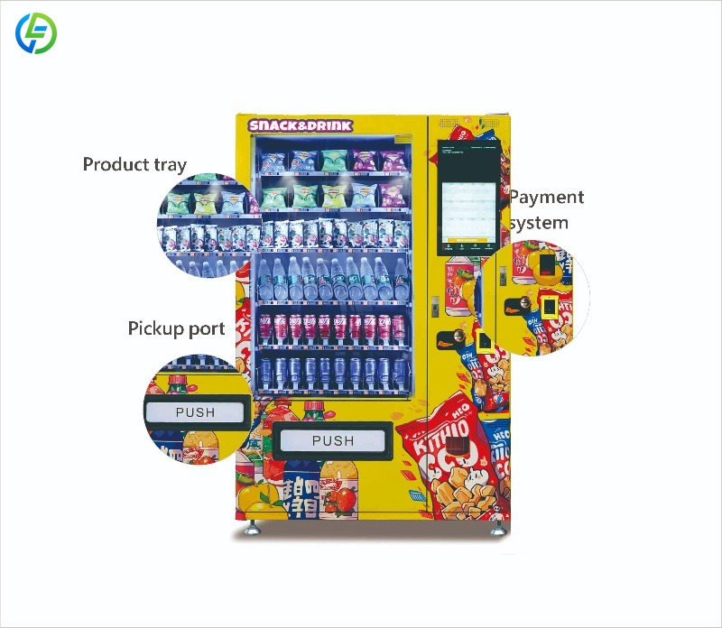 カスタマイズ可能な24時間営業の食品・飲料・スナック自動販売 - Food Snacks Vending Machine のレビューと価格