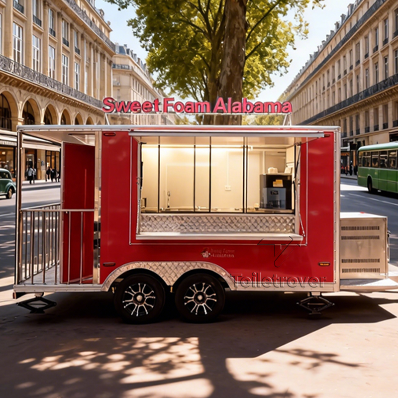 高品質スイーツ販売用カーブ型商業フードトラック屋外モバイルフ - Quality Food Snacks のレビューと価格